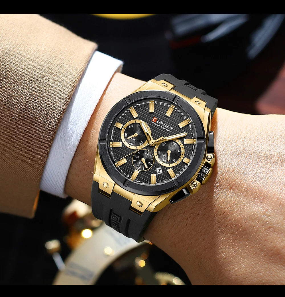CURREN Orologio da Uomo con Quadrante Colorato