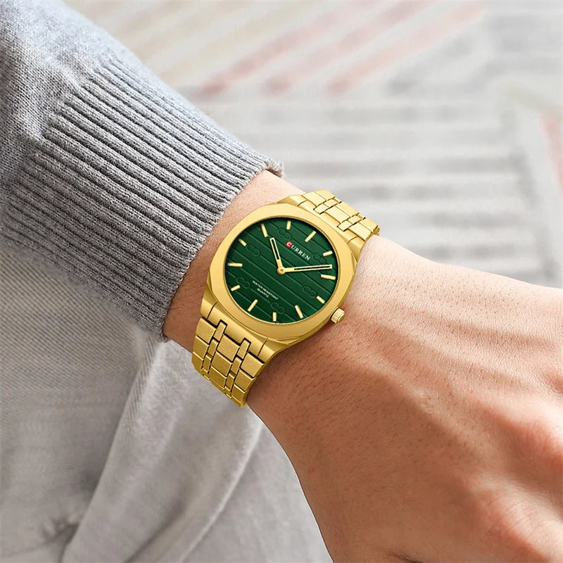 CURREN Slim Orologio da Uomo con Quadrante Colorato