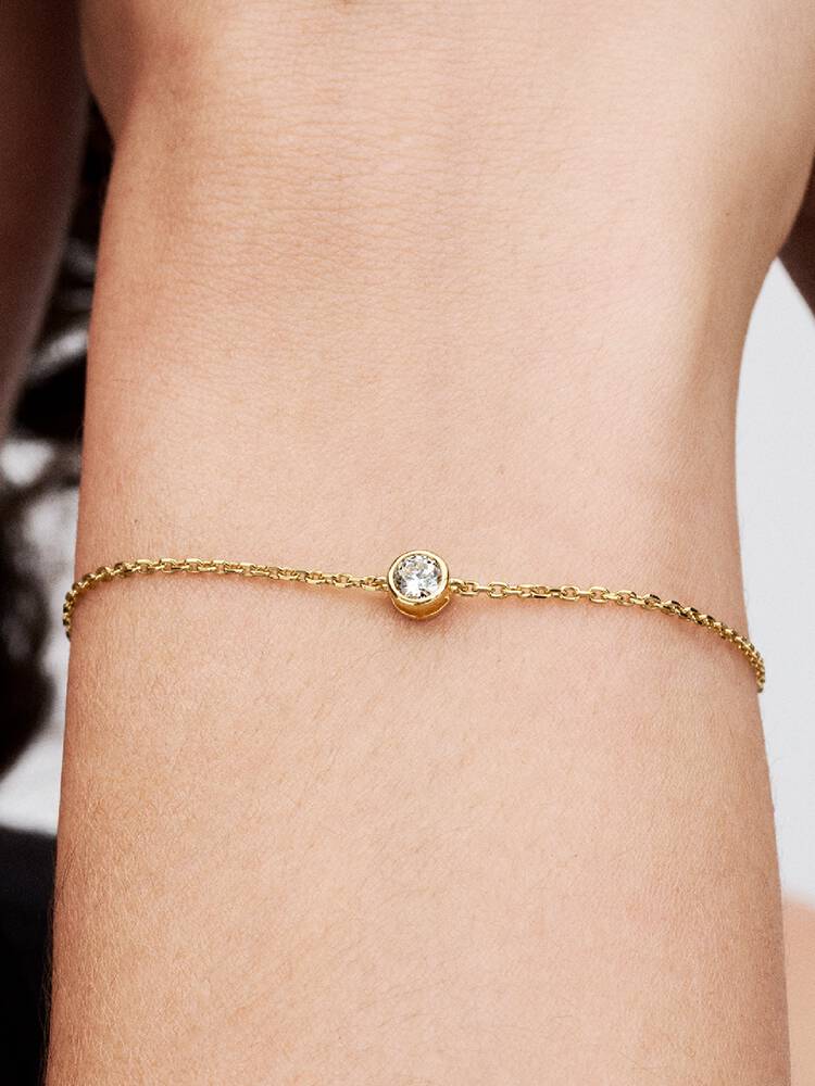 Pandora Bracciale Era Bezel con Diamante Creato in Laboratorio