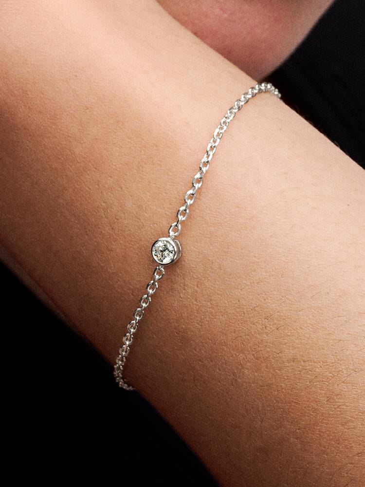 Pandora Bracciale Era Bezel con Diamante Creato in Laboratorio
