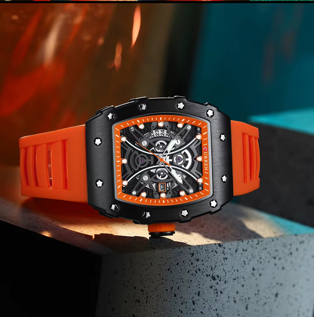 CURREN Orologio da Uomo con Quadrante Colorato