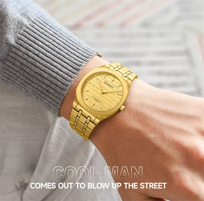 CURREN Slim Orologio da Uomo con Quadrante Colorato
