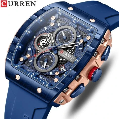 CURREN Orologio da Uomo con Quadrante Colorato