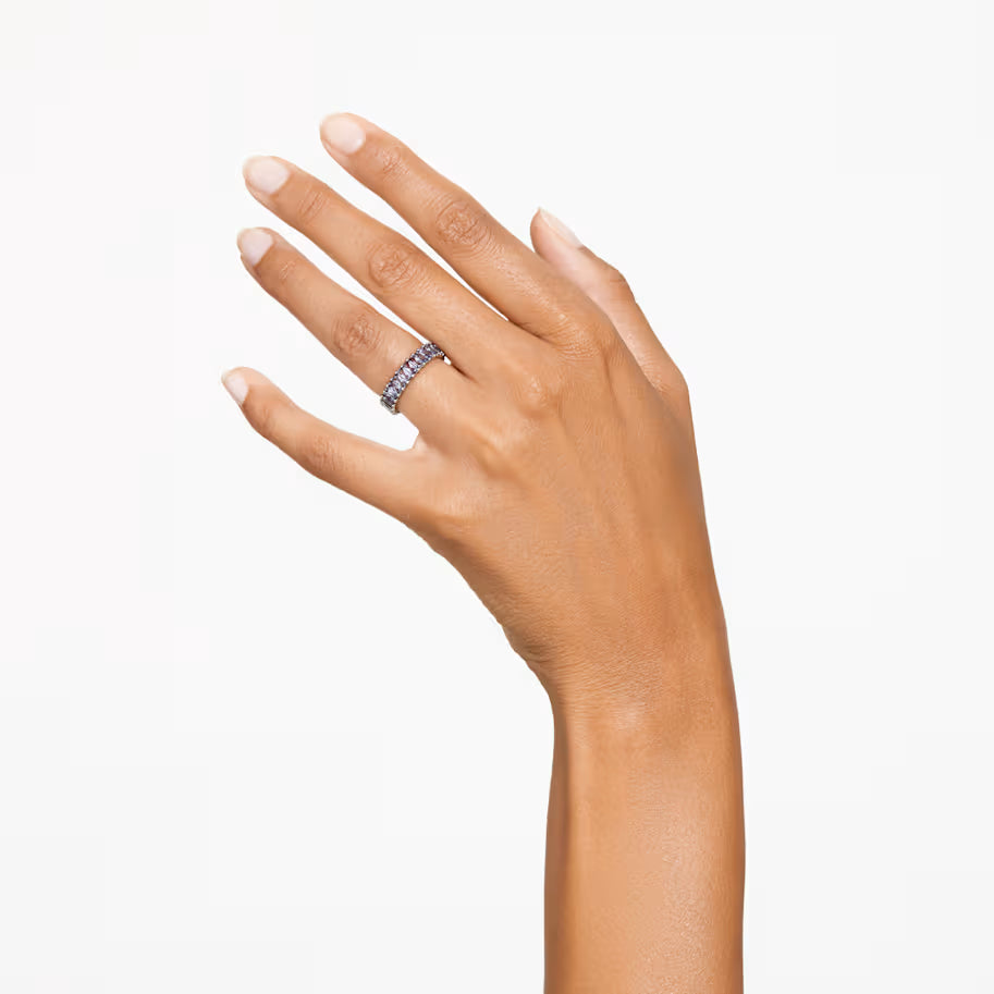 Swarovski Matrix Anello con Zirconia Taglio Baguette