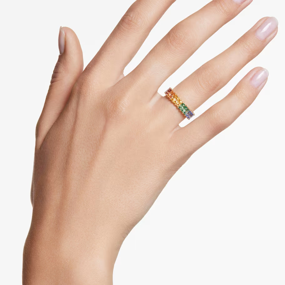 Swarovski Matrix Anello con Zirconia Taglio Baguette