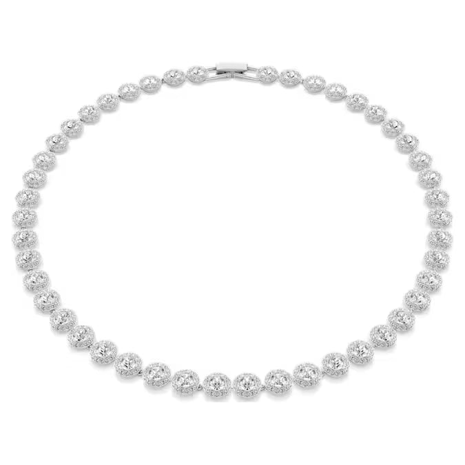 Swarovski Una Angelic – Collana Donna Cristallo Bianco Placcato Rodio