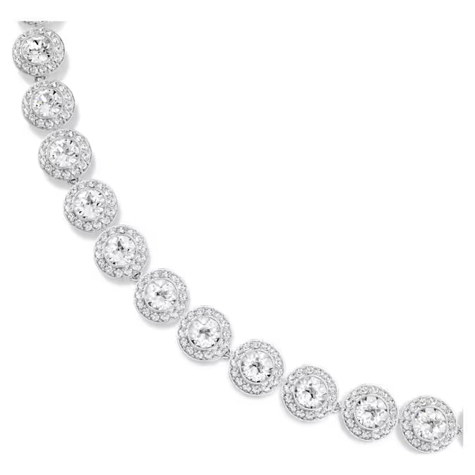 Swarovski Una Angelic – Collana Donna Cristallo Bianco Placcato Rodio