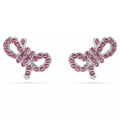 Swarovski Lifelong Bow Orecchini – Cristalli Rosa e Metallo Rodiato