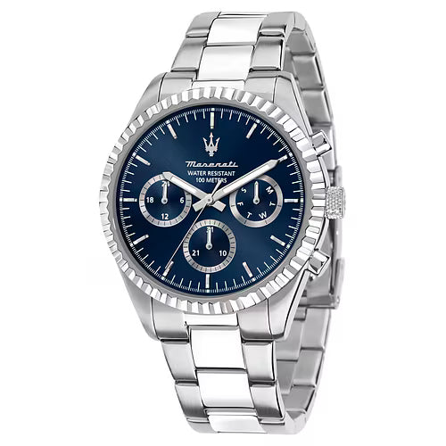 Maserati Competizione – Orologio Uomo Multifunzione Acciaio Silver