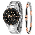 Maserati Competizione – Orologio Uomo Cronografo 43mm Acciaio Silver