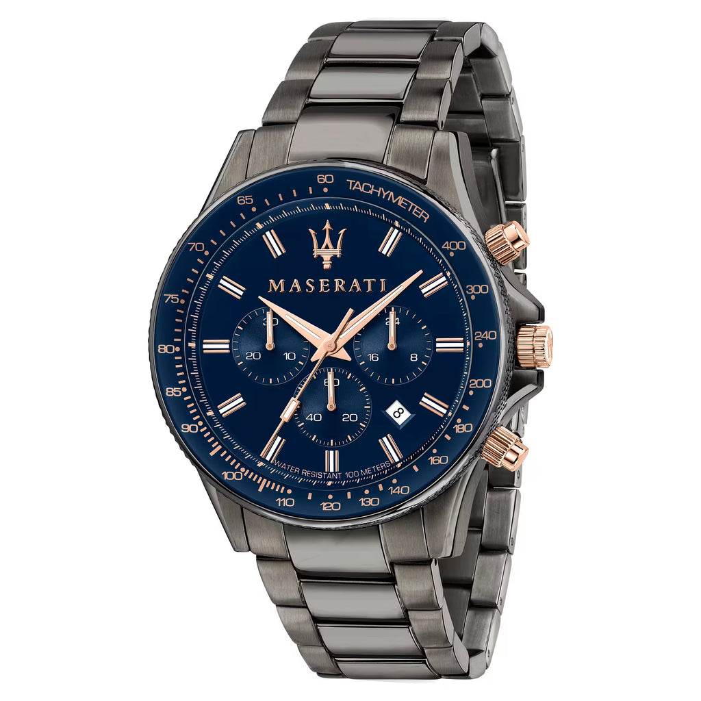 Maserati Sfida – Orologio Uomo Cronografo Bracciale Metallo Grigio