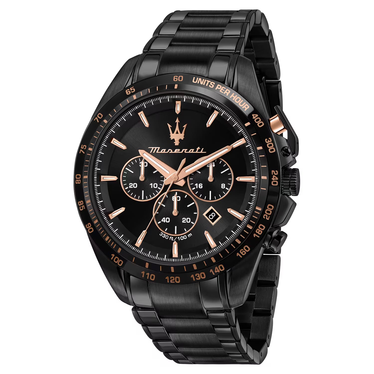 Maserati Traguardo – Orologio Uomo Cronografo Nero Bracciale Metallo