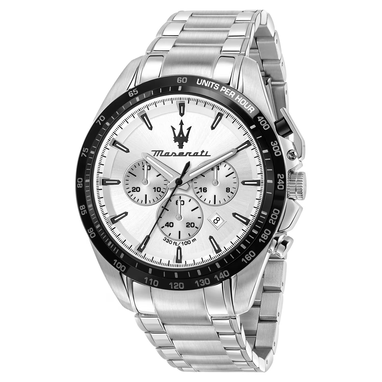 Maserati Traguardo – Orologio Uomo Cronografo Silver Bracciale Metallo