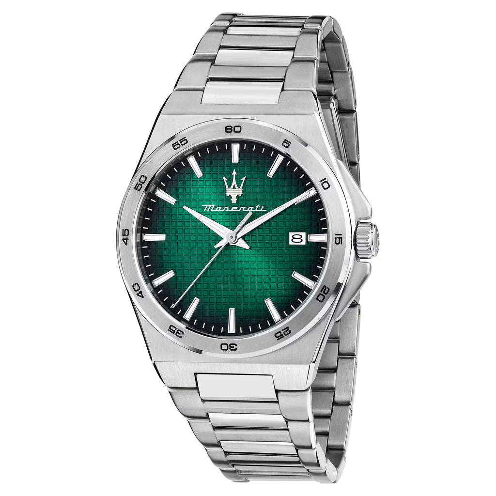 Maserati Velocità Slim – Orologio Uomo Tempo e Data Acciaio Silver