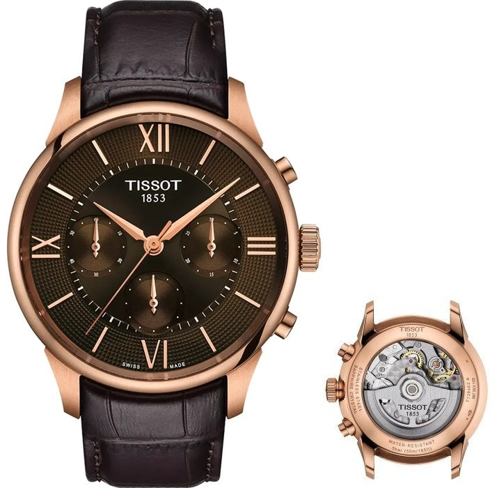 Tissot Chemin des Tourelles Skeleton Powermatic  Acciaio PVD Oro Rosa
